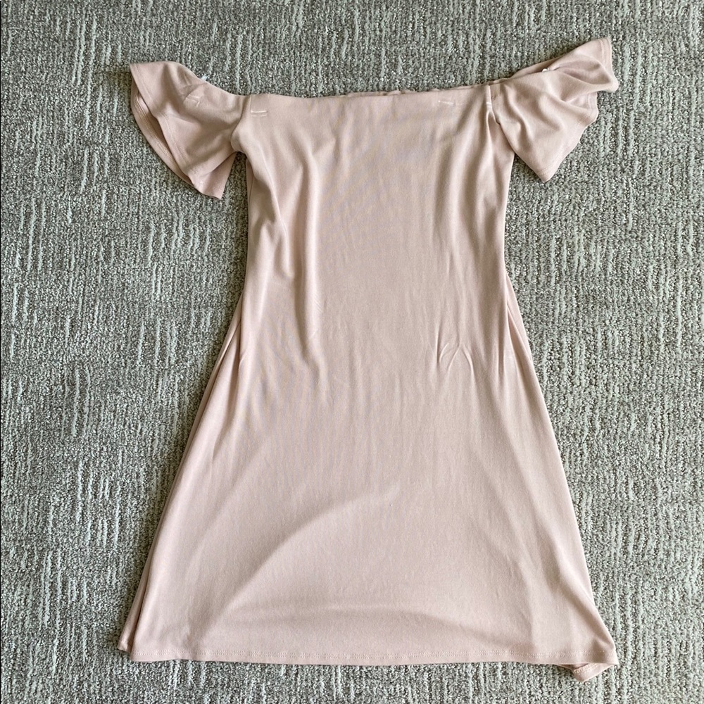 Light Pink off the shoulder Dress